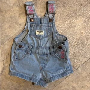 Infant girls shorts overalls